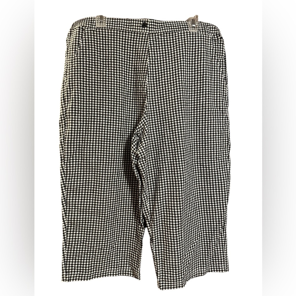 White Stag Black and White Checkered Capris